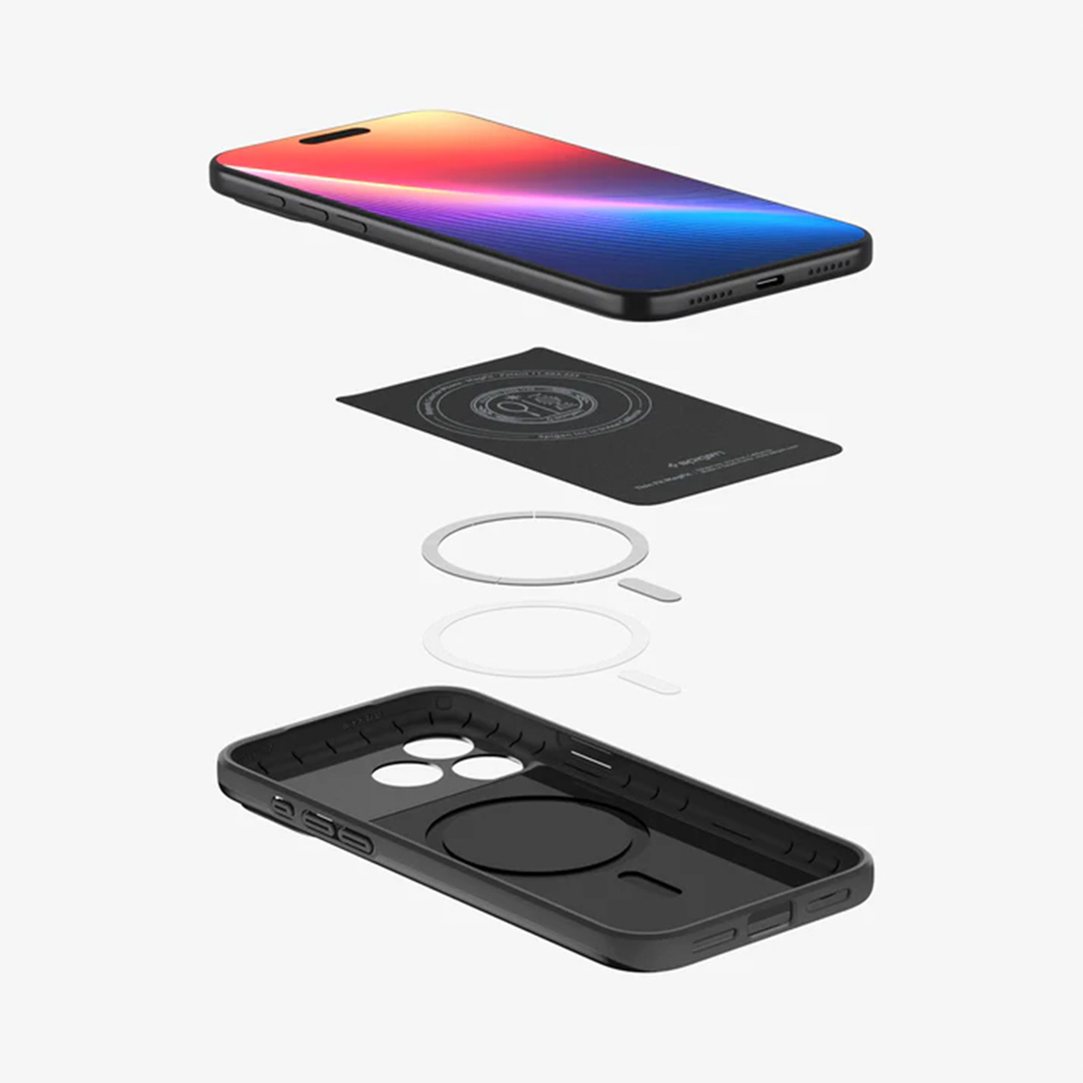 Spigen Thin Fit Backcover MagSafe Apple iPhone 17 Pro - Black - Afbeelding 7