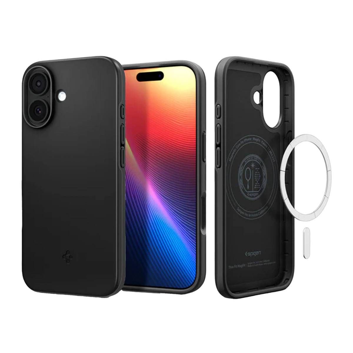 Spigen Thin Fit Backcover MagSafe Apple iPhone 17 – Black