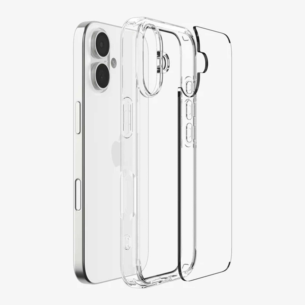 Spigen Ultra Hybrid Backcover Apple iPhone 17 - Crystal Clear - Afbeelding 6