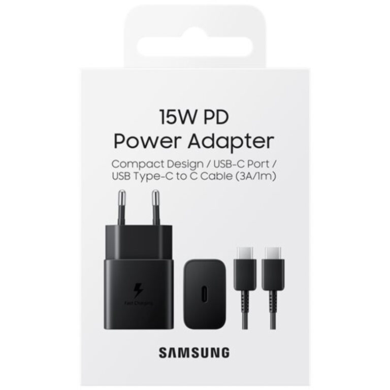 Samsung Originele Power Adapter met USB-C kabel - Oplader - USB-C aansluiting - Fast Charge - 15 Watt - 1 meter - Zwart - Afbeelding 4