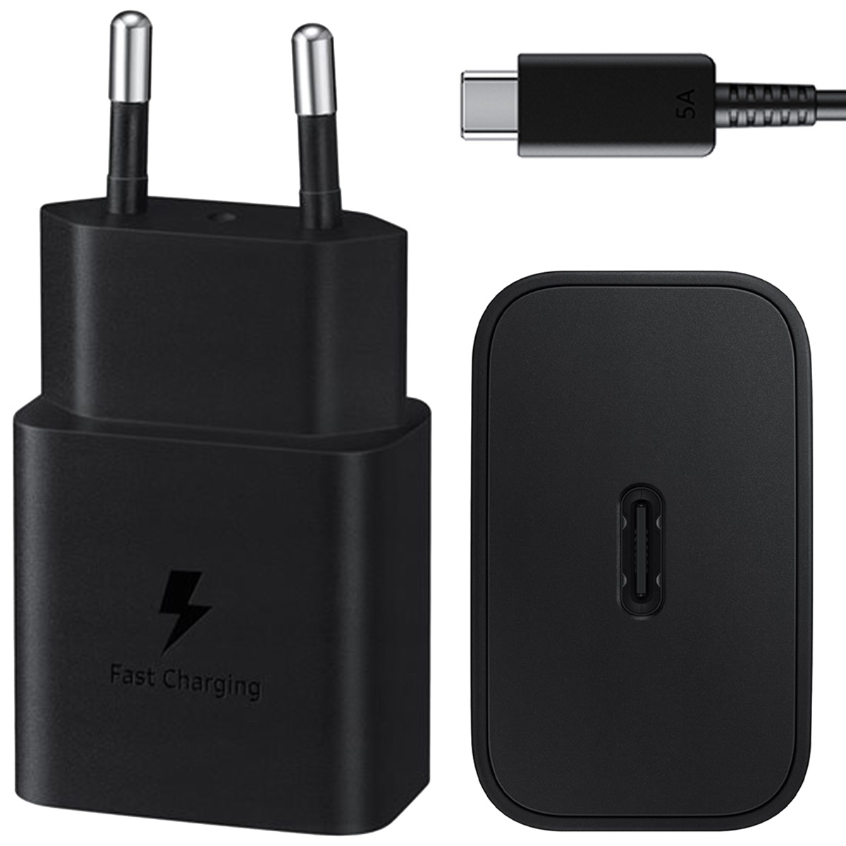 Samsung Originele Power Adapter met USB-C kabel – Oplader – USB-C aansluiting – Fast Charge – 15 Watt – 1 meter – Zwart