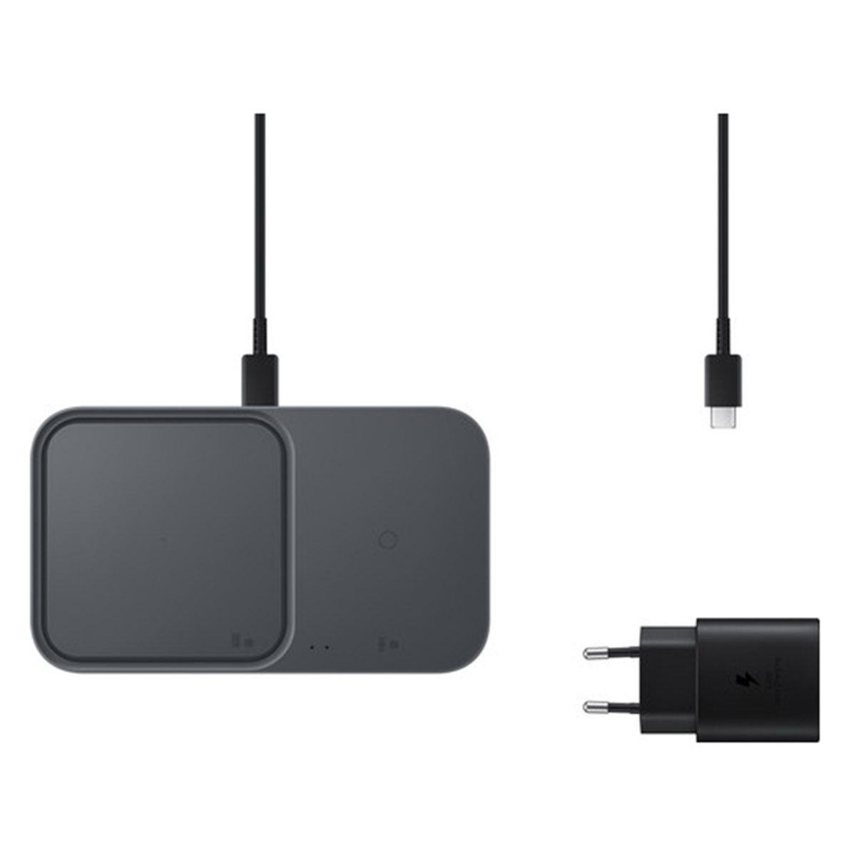 Samsung Wireless Charger Duo - Draadloze oplader - Met adapter en laadkabel - 15 Watt - Zwart - Afbeelding 6