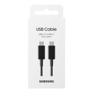 Samsung Originele USB-C naar USB-C kabel - 5A - 1.8 meter - Zwart