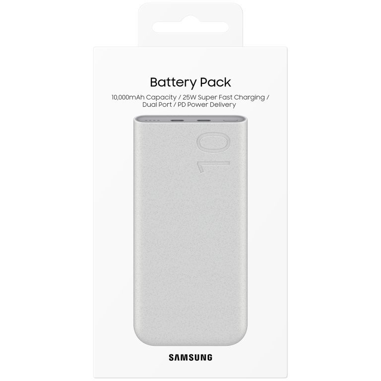 Samsung Batterij Pack 10.000 mAh - 25 Watt snelladen - 2x USB-C - Beige