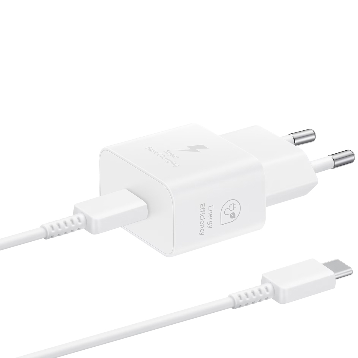 Samsung Originele 25W Efficiency Adapter met USB-C naar USB-C kabel – 1 meter – Wit