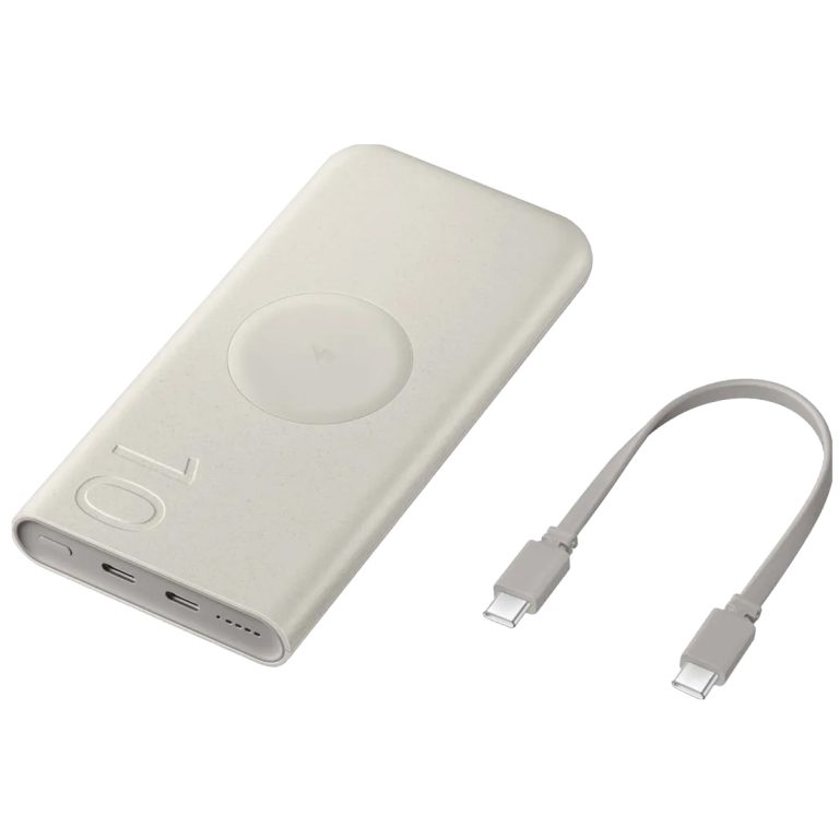 Samsung Galaxy Batterij Pack 10.000 mAh - Draadloze powerbank - 2x USB-C - Beige - Afbeelding 7