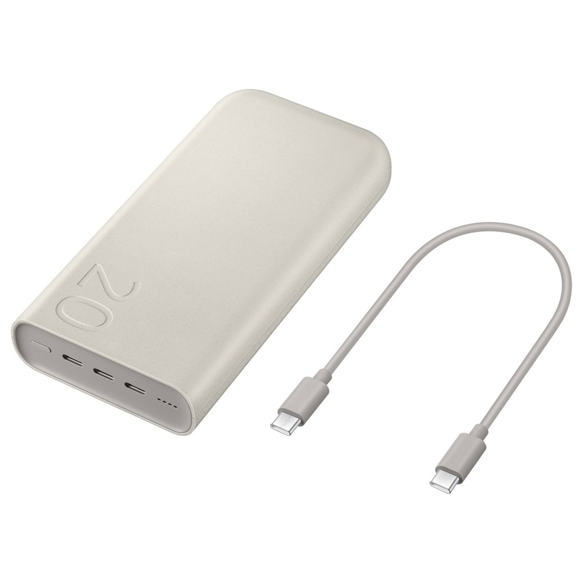 Samsung Batterij Pack 20.000 mAh - 45 Watt snelladen - 3x USB-C - Beige - Afbeelding 4