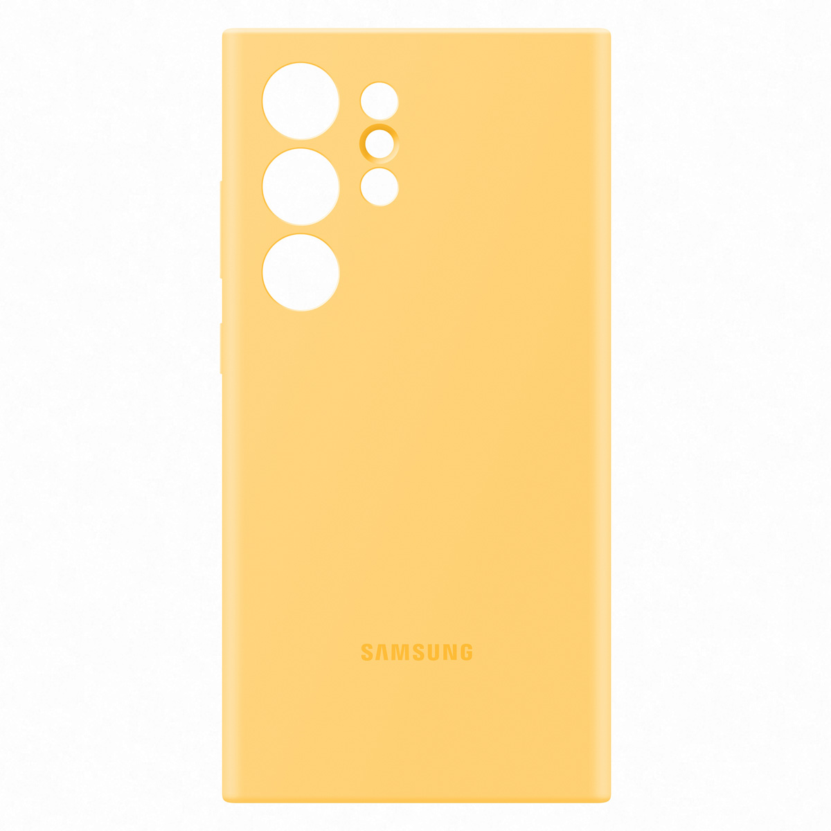 Originele Silicone Backcover Samsung Galaxy S24 Ultra - Yellow - Afbeelding 4