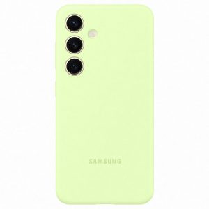 Originele Silicone Backcover Samsung Galaxy S24 - Light Green