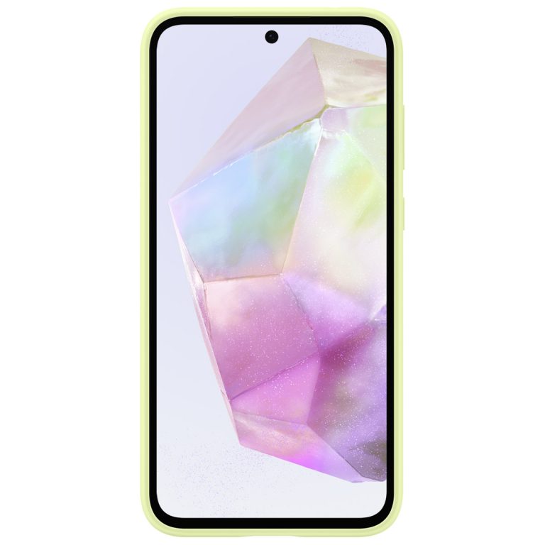 Originele Silicone Backcover Samsung Galaxy A35 - Lime - Afbeelding 4
