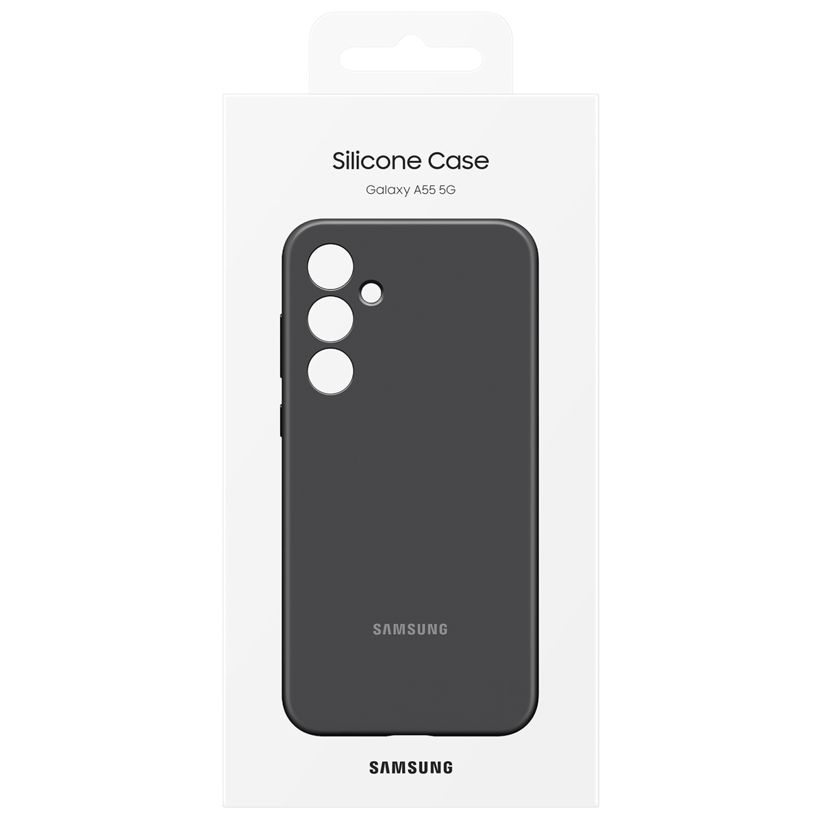 Originele Silicone Backcover Samsung Galaxy A55 - Zwart - Afbeelding 7