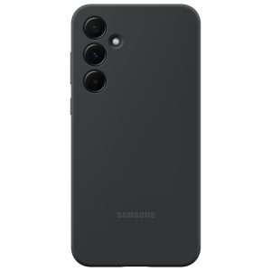 Originele Silicone Backcover Samsung Galaxy A55 - Zwart