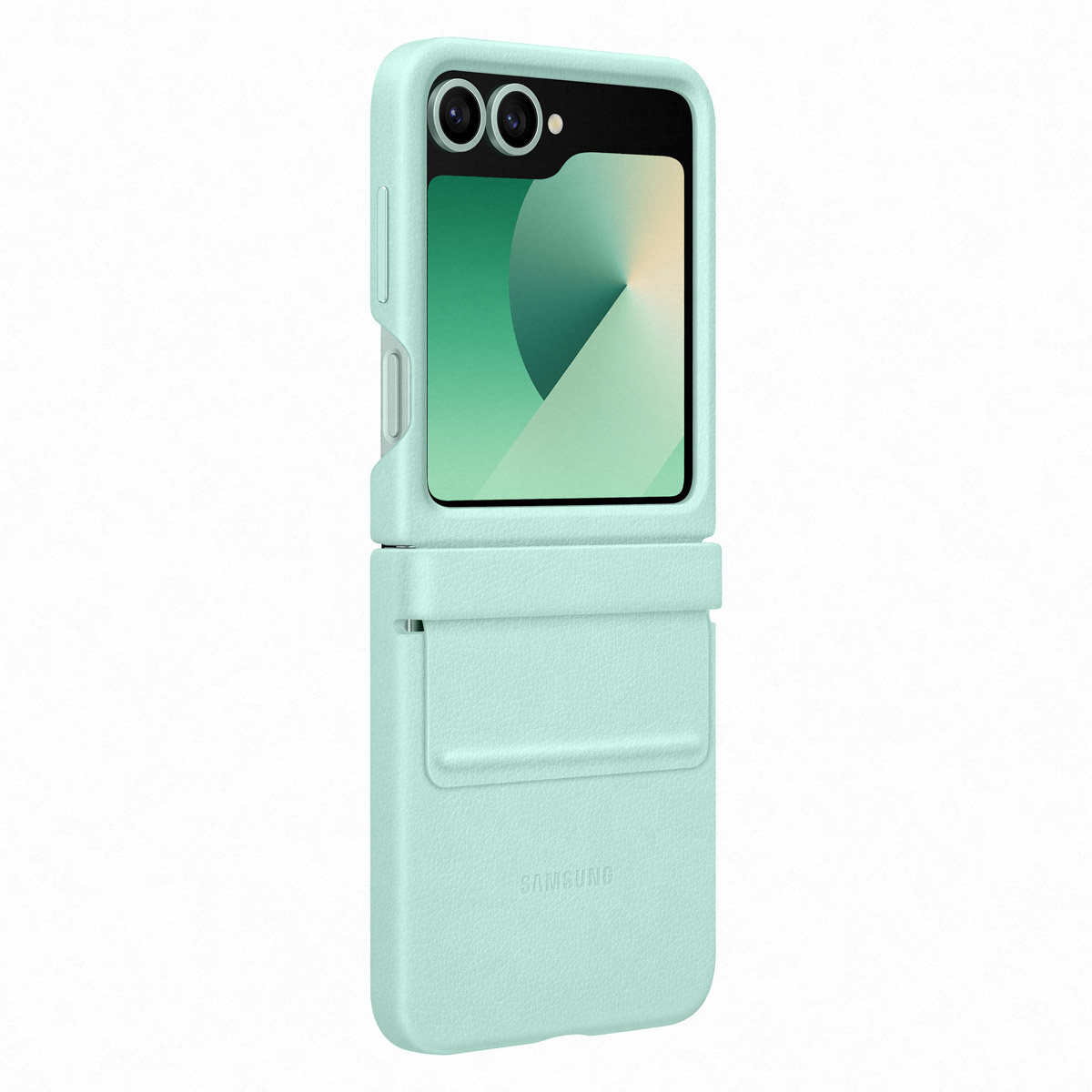 Originele KindSuit Vegan Leather Case Samsung Galaxy Z Flip 6 / Flip 7 FE - Mint - Afbeelding 3