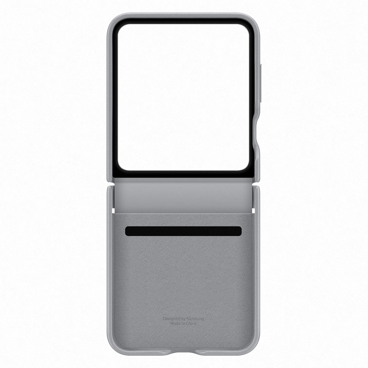 Originele KindSuit Vegan Leather Case Samsung Galaxy Z Flip 6 / Flip 7 FE - Gray - Afbeelding 5