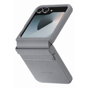Originele KindSuit Vegan Leather Case Samsung Galaxy Z Flip 6 / Flip 7 FE - Gray