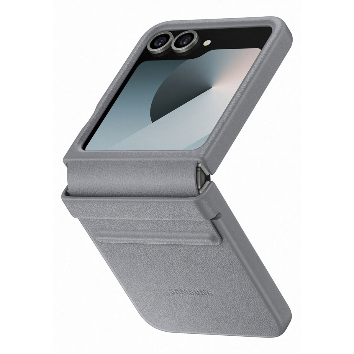 Originele KindSuit Vegan Leather Case Samsung Galaxy Z Flip 6 / Flip 7 FE - Gray