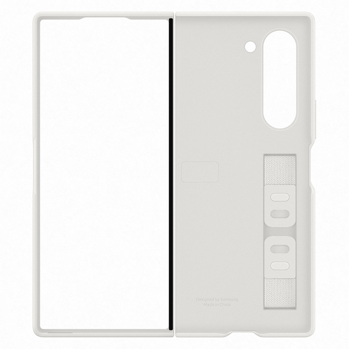 Originele Silicone Backcover met Strap Samsung Galaxy Z Fold 6 - White - Afbeelding 6