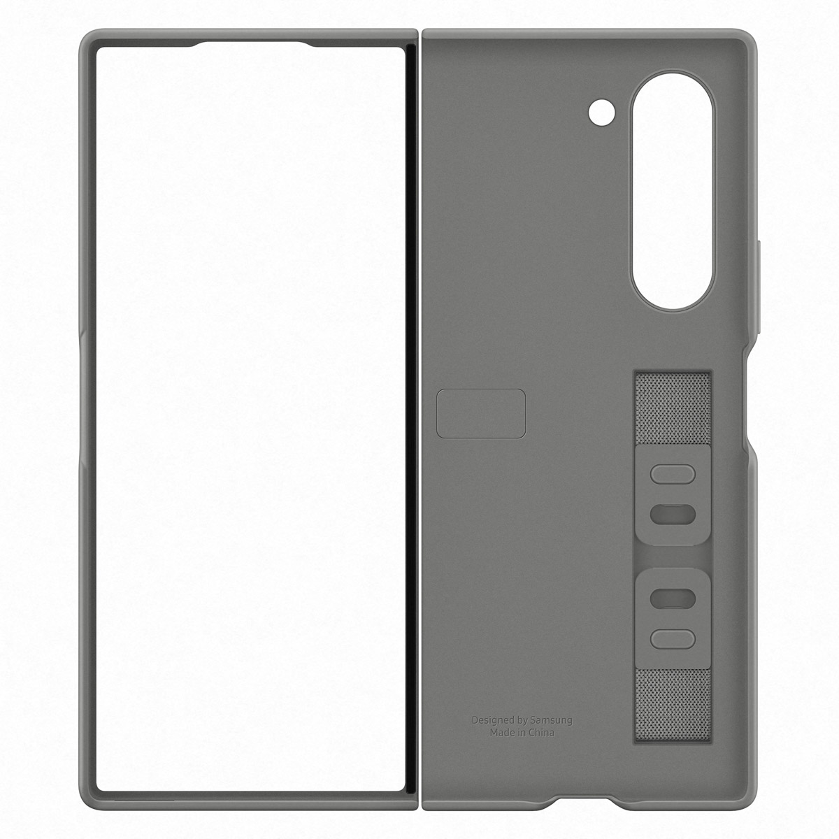 Originele Silicone Backcover met Strap Samsung Galaxy Z Fold 6 - Gray - Afbeelding 6