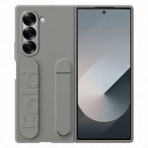 Originele Silicone Backcover met Strap Samsung Galaxy Z Fold 6 - Gray