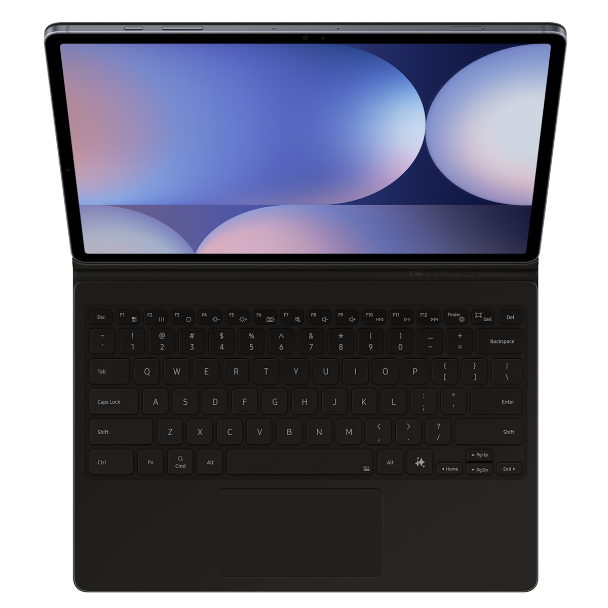 Originele Book Cover QWERTY Keyboard Samsung Galaxy Tab S10 Plus / Tab S9 Plus / S9 FE Plus - Zwart - Afbeelding 7