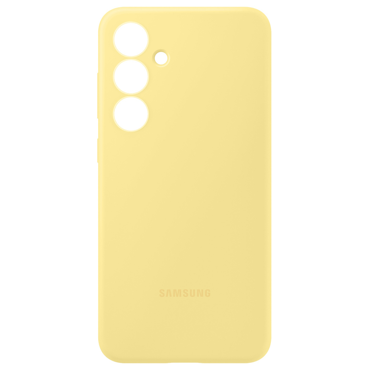 Originele Silicone Backcover Samsung Galaxy S24 FE - Geel - Afbeelding 4