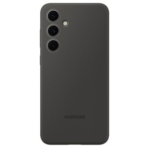 Originele Silicone Backcover Samsung Galaxy S24 FE - Zwart