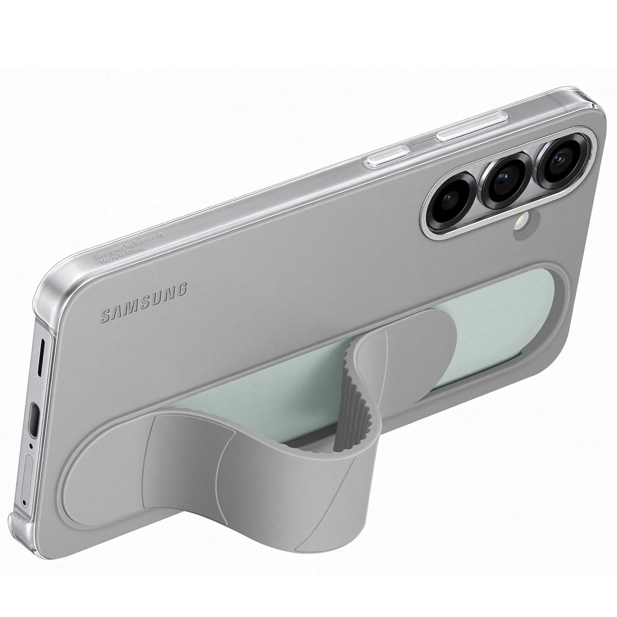 Originele Standing Grip Case Samsung Galaxy S25 Plus - Grijs - Afbeelding 2
