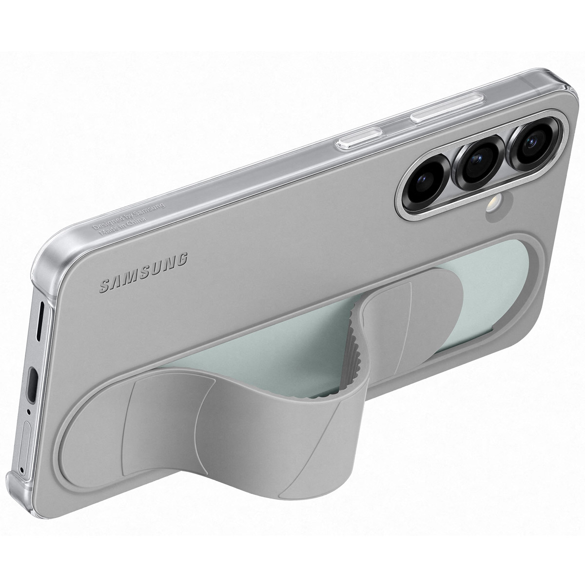 Originele Standing Grip Case Samsung Galaxy S25 - Grijs - Afbeelding 2