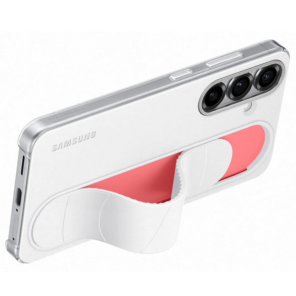 Originele Standing Grip Case Samsung Galaxy S25 - Wit - Afbeelding 2