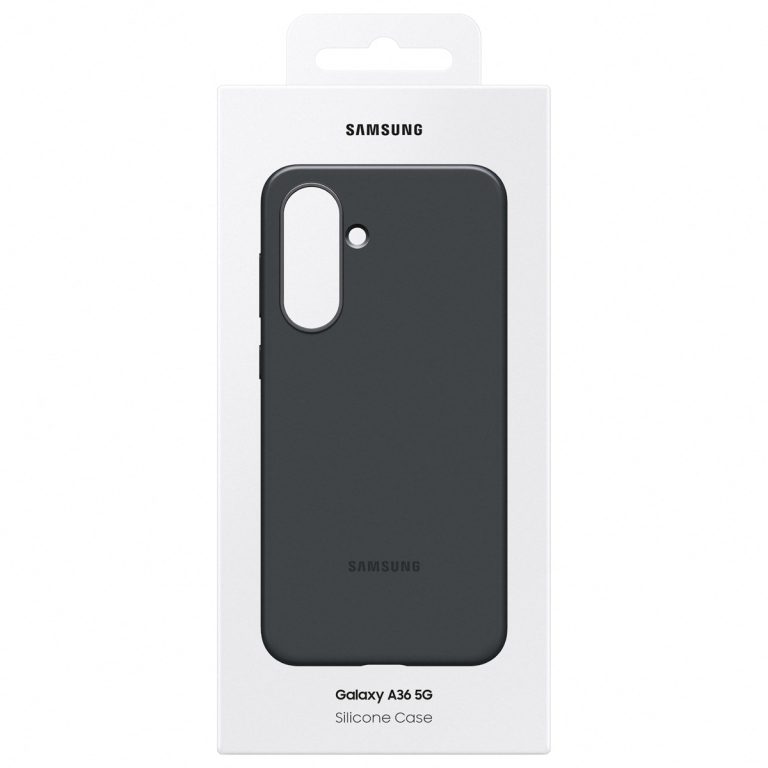 Originele Silicone Backcover Samsung Galaxy A36 - Zwart - Afbeelding 2