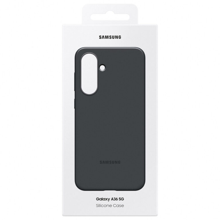 Originele Silicone Backcover Samsung Galaxy A36 - Black - Afbeelding 2