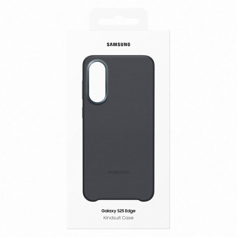 Originele KindSuit Vegan Leather Case Samsung Galaxy S25 Edge - Zwart - Afbeelding 2