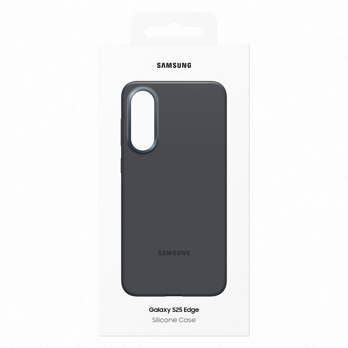 Originele Silicone Backcover Samsung Galaxy S25 Edge - Zwart - Afbeelding 6