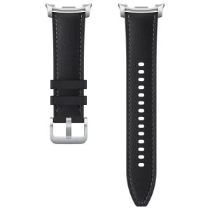 Originele Hybrid Vegan Leather bandje Samsung Galaxy Watch 8 (40/44mm) / Classic (46mm) - Black