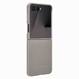 Originele KindSuit Vegan Leather Case Samsung Galaxy Z Flip 7 - Taupe