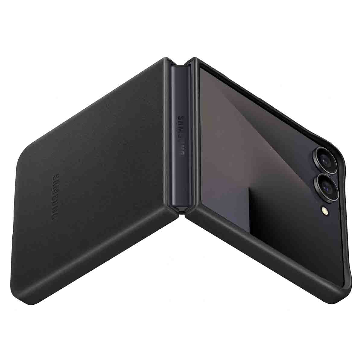 Originele KindSuit Vegan Leather Case Samsung Galaxy Z Flip 7 - Black - Afbeelding 5