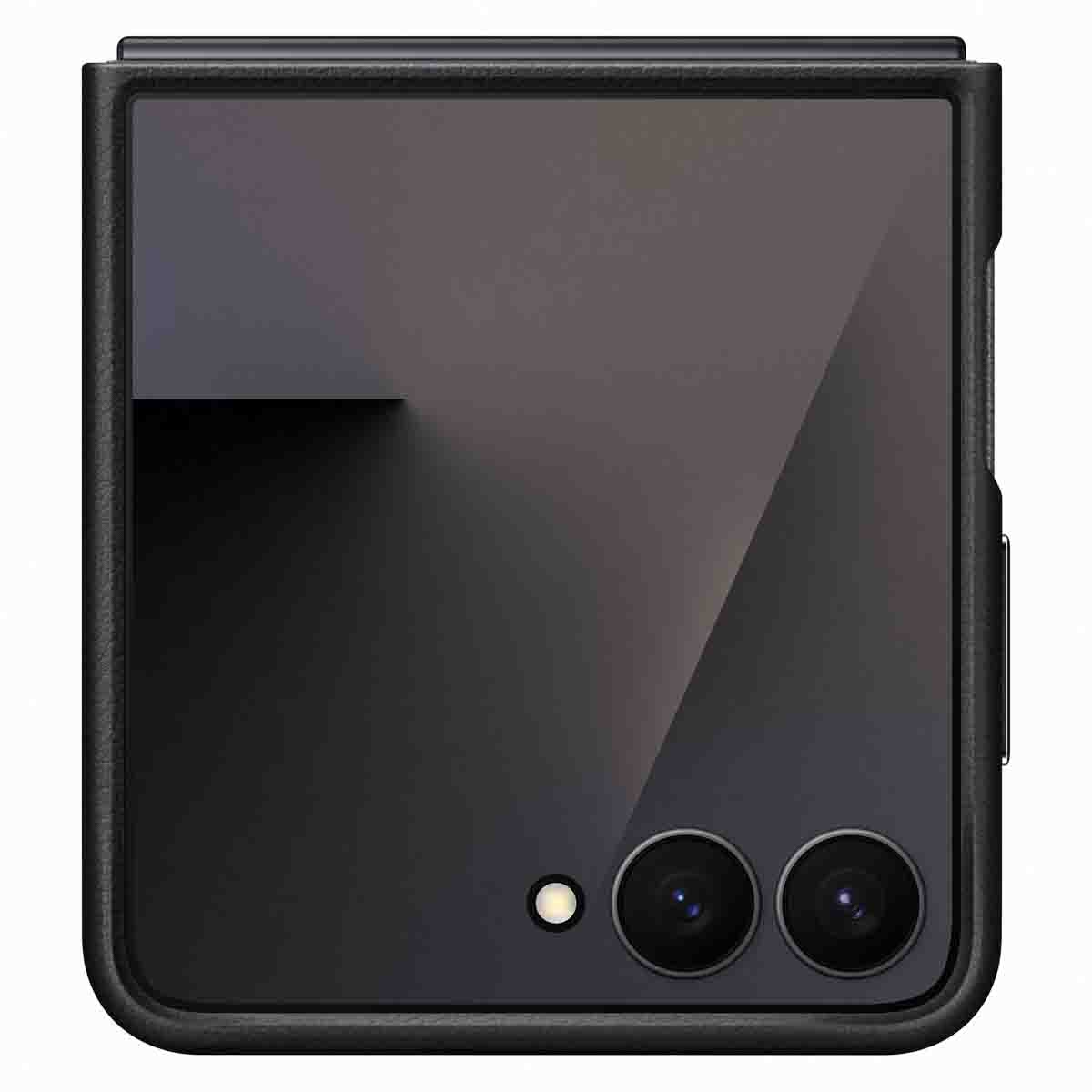 Originele KindSuit Vegan Leather Case Samsung Galaxy Z Flip 7 - Black - Afbeelding 3