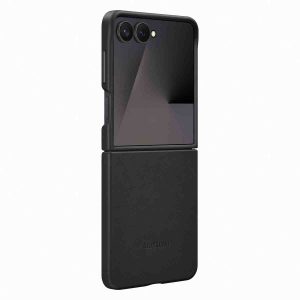 Originele KindSuit Vegan Leather Case Samsung Galaxy Z Flip 7 - Black