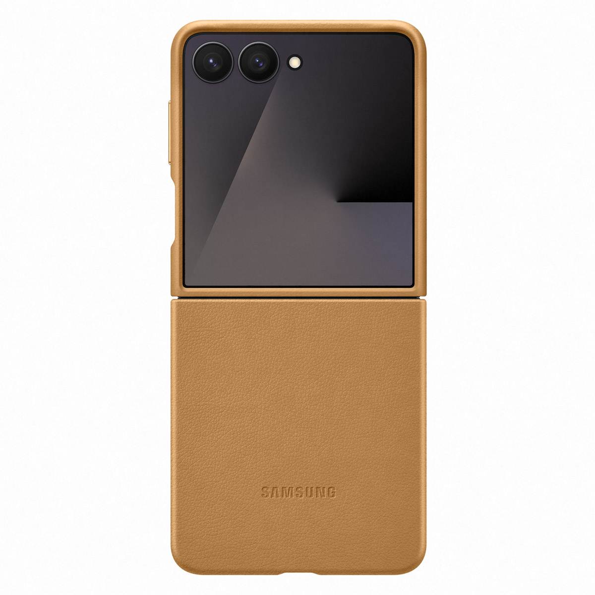 Originele KindSuit Vegan Leather Case Samsung Galaxy Z Flip 7 - Camel - Afbeelding 2