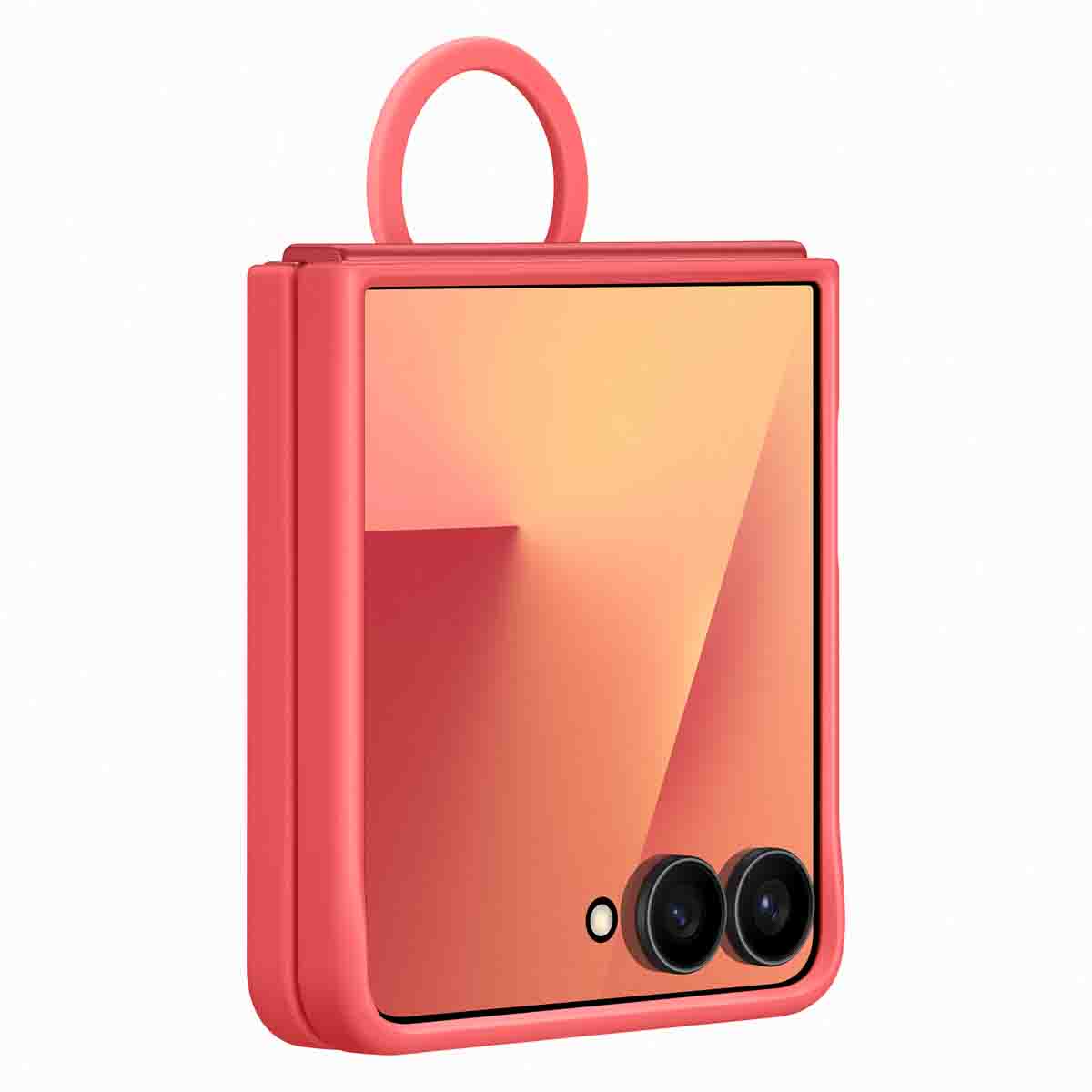 Originele Silicone Cover Ring Samsung Galaxy Z Flip 7 - Red - Afbeelding 6