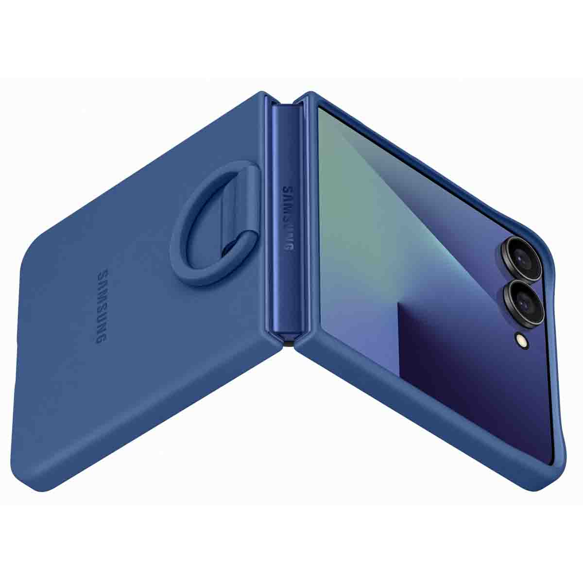 Originele Silicone Cover Ring Samsung Galaxy Z Flip 7 - Blue - Afbeelding 5