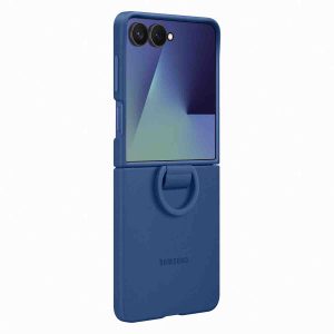 Originele Silicone Cover Ring Samsung Galaxy Z Flip 7 - Blue