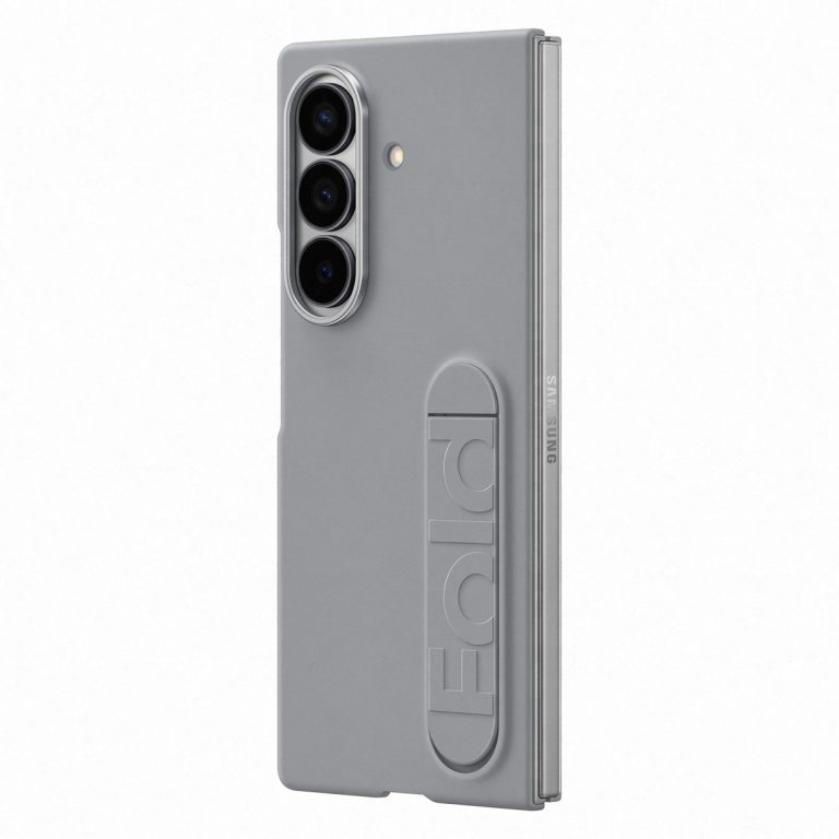 Silicone Case met stand Samsung Galaxy Z Fold 7 - Gray - Afbeelding 5