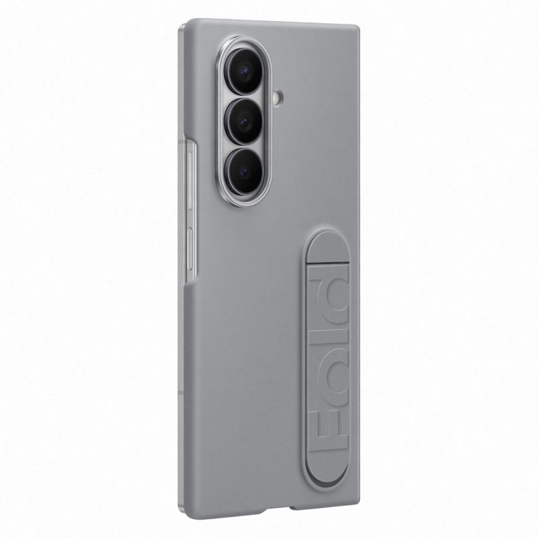 Silicone Case met stand Samsung Galaxy Z Fold 7 - Gray - Afbeelding 3