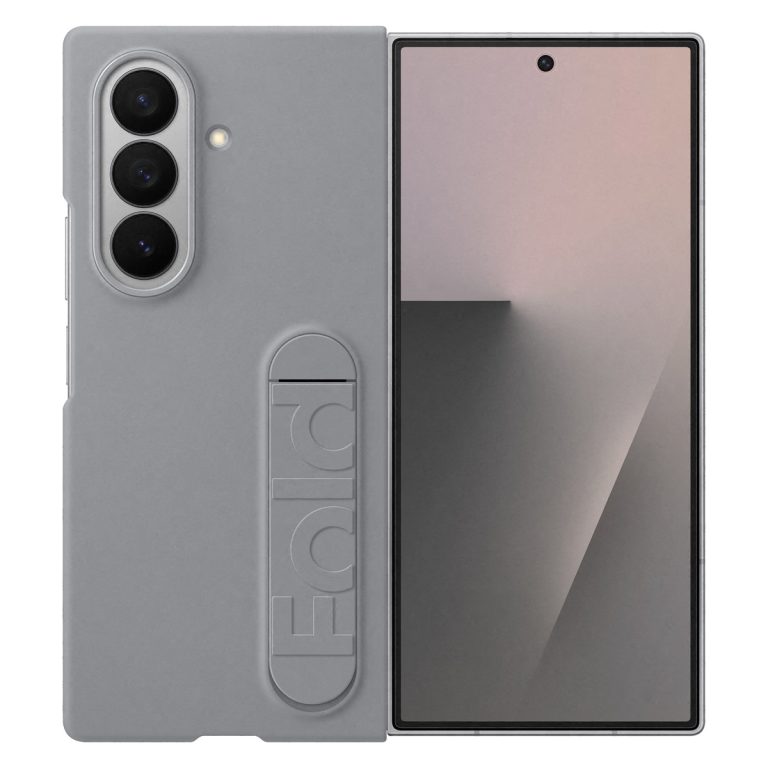 Silicone Case met stand Samsung Galaxy Z Fold 7 - Gray - Afbeelding 2