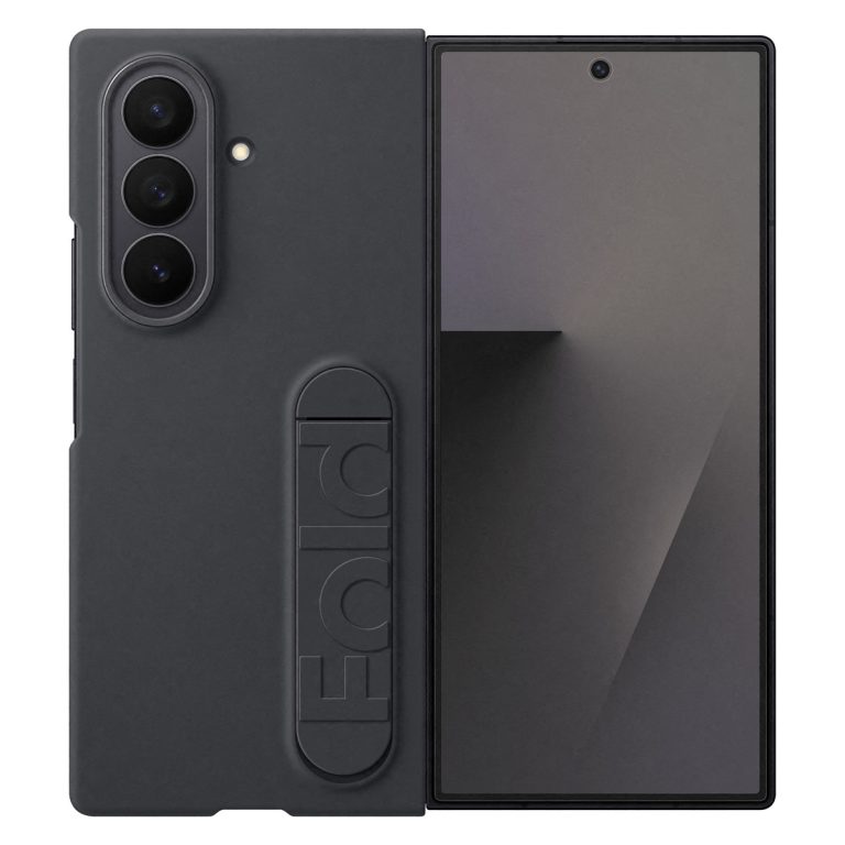 Silicone Case met stand Samsung Galaxy Z Fold 7 - Black