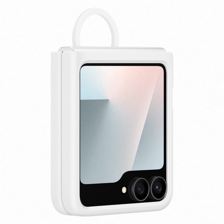 Originele Silicone Cover Ring Samsung Galaxy Z Flip 6 / Flip 7 FE - White - Afbeelding 5