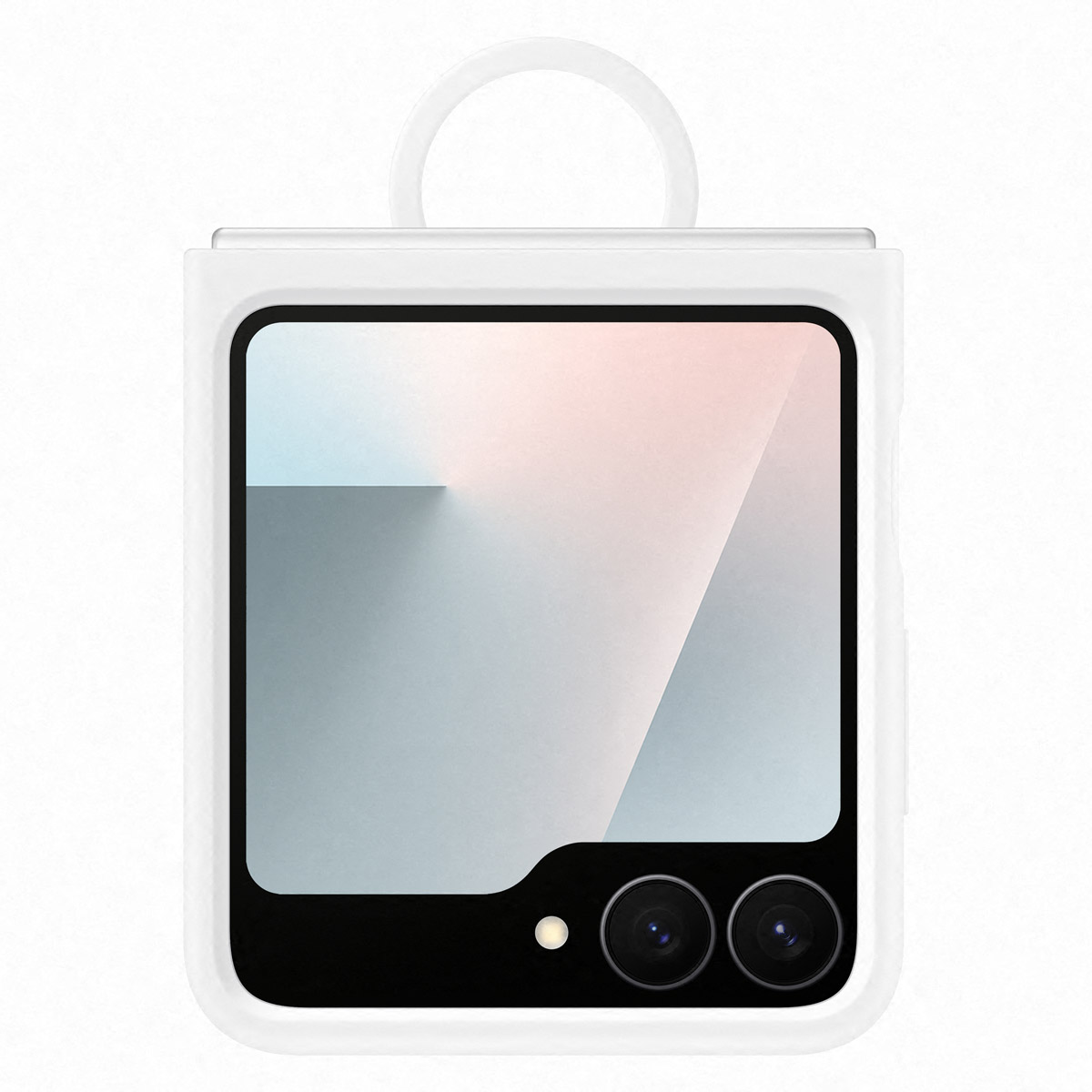 Originele Silicone Cover Ring Samsung Galaxy Z Flip 6 / Flip 7 FE - White - Afbeelding 3