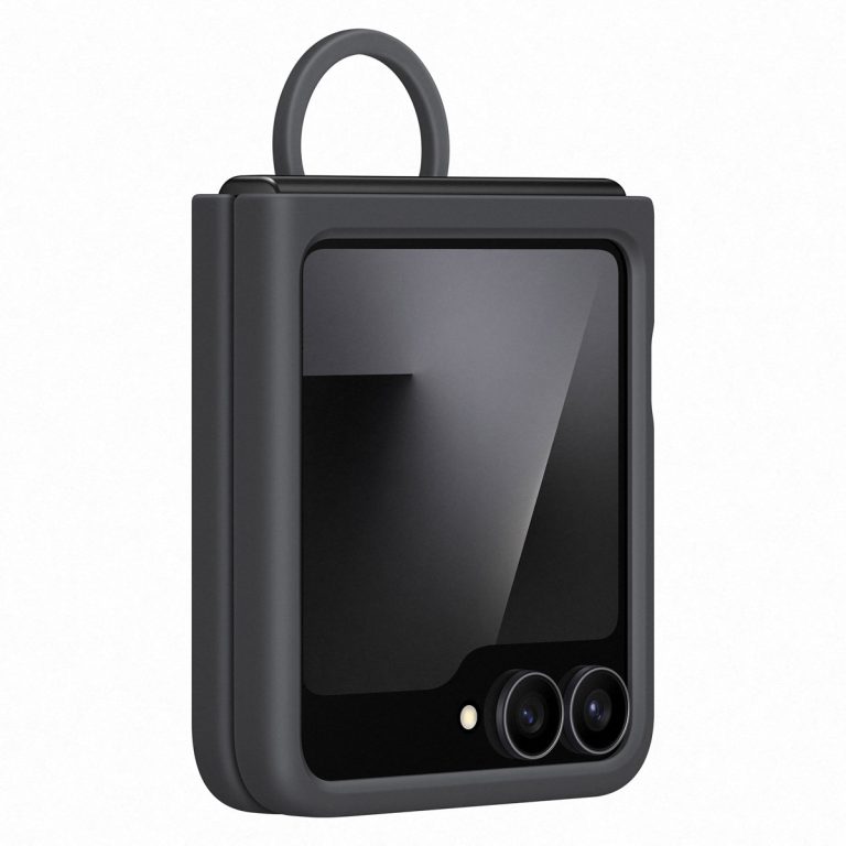 Originele Silicone Cover Ring Samsung Galaxy Z Flip 6 / Flip 7 FE - Black - Afbeelding 4