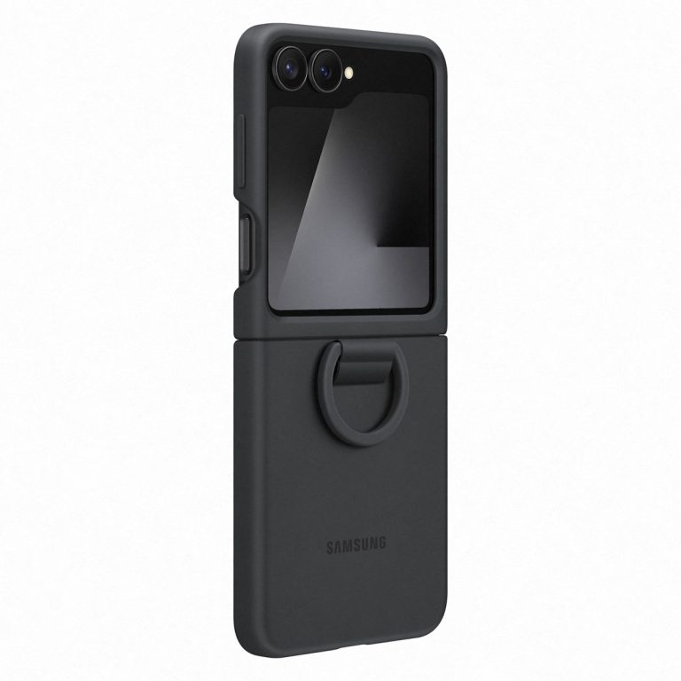 Originele Silicone Cover Ring Samsung Galaxy Z Flip 6 / Flip 7 FE - Black